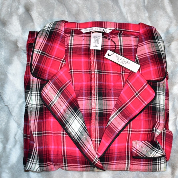 VICTORIA'S SECRET FLANNEL TIE ROMPER NWT - Picture 6 of 8